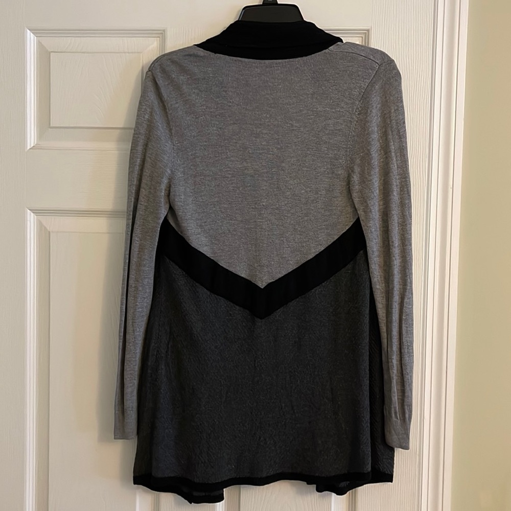 Black and Gray White House Black Market Cardigan